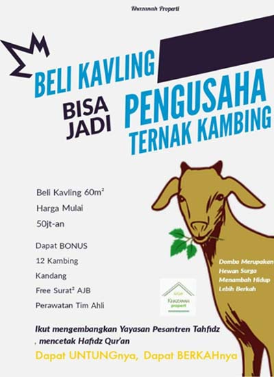 tanah kavling kambing